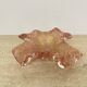 Mid century Murano glass pink bowl , 1970s