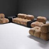 Vintage Camaleonda set & 3 Gli Scacchi tables by Mario Bellini for C & B Italia