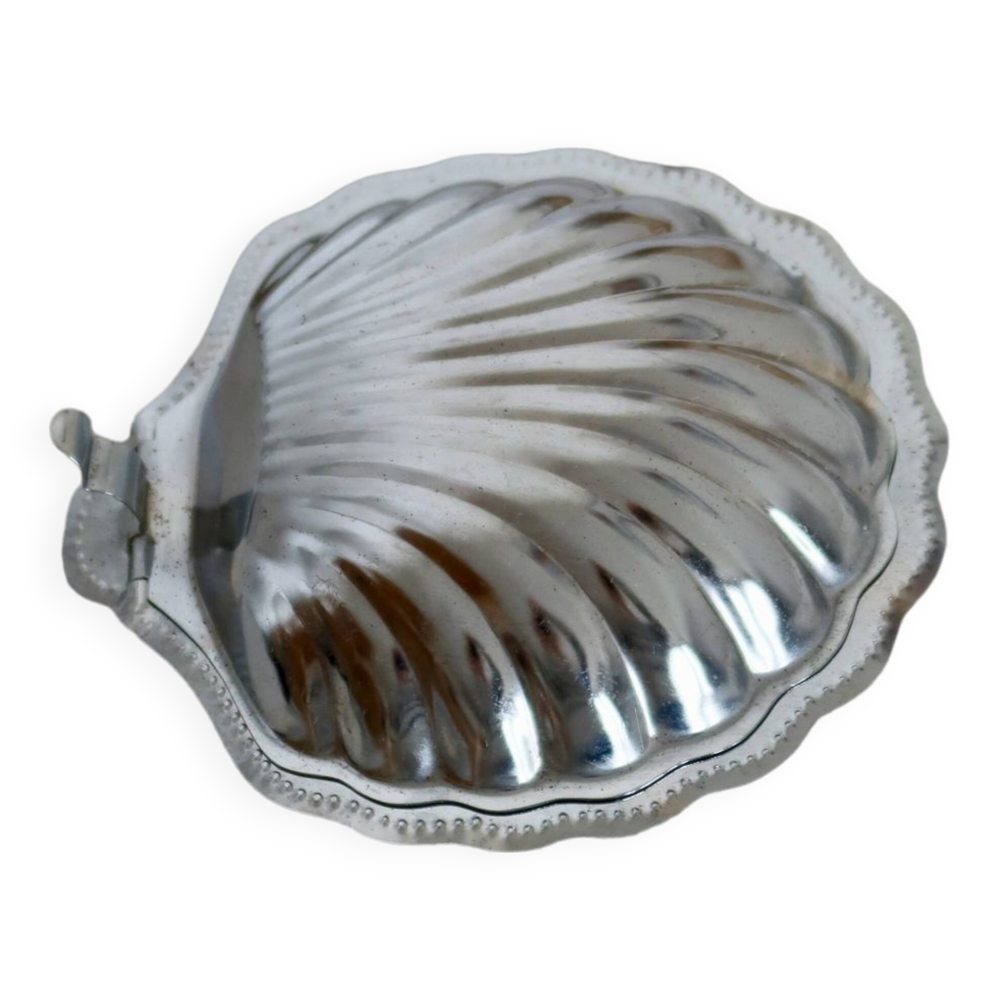 Vintage shell butter dish 1970s