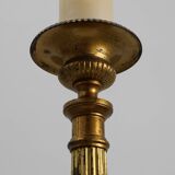 Large Provincial Copper Church Candlestick, France, ca. 1900