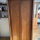 Scandinavian wooden wardrobe with sliding doors