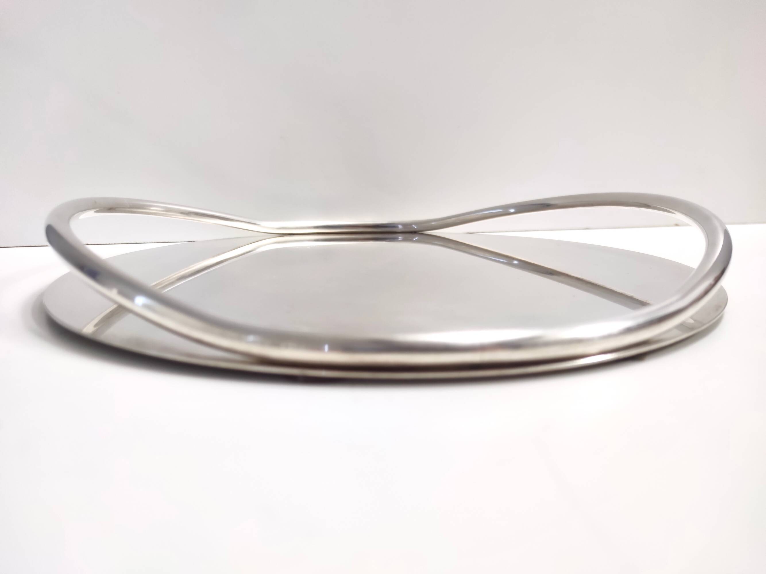 Silver-Plated Serving Plate or Tray Attr. to Lino Sabattini