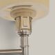 Brushed aluminium designer floor lamp - 90s modernist style
