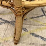 Trio of rattan armchairs