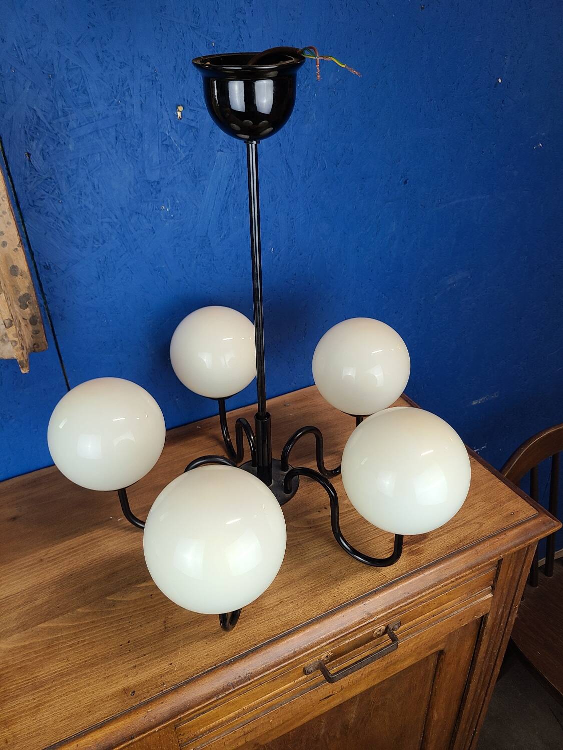 Vintage globe chandelier.