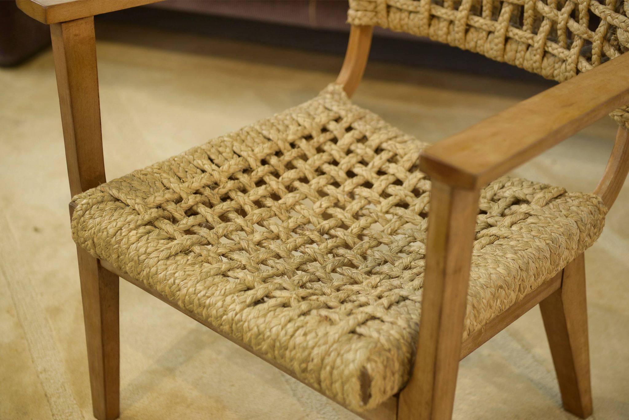 Armchair by Adrien Audoux and Frida Minet for Vibo Vesoul 1940s