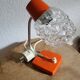 Lampe de chevet orange pop 1970