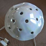 Iridescent ceramic night light for children, Italian.