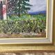 Oil Painting on Canvas - Château de Gevrey-Chambertin Vines Signed Leclerc