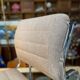 Fauteuil / chauffeuse de salon tissus et chrome Atal 1970