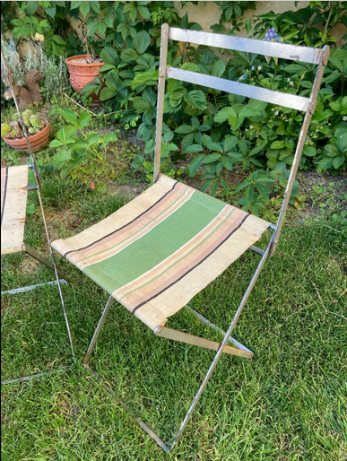 Jacques Hitier canvas chairs