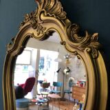Louis XV style gilded mirror