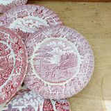 8 English Ironstone decor plates