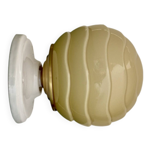 Applique globe vintage - jaune