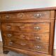 Louis-Philippe walnut commode with marble top
