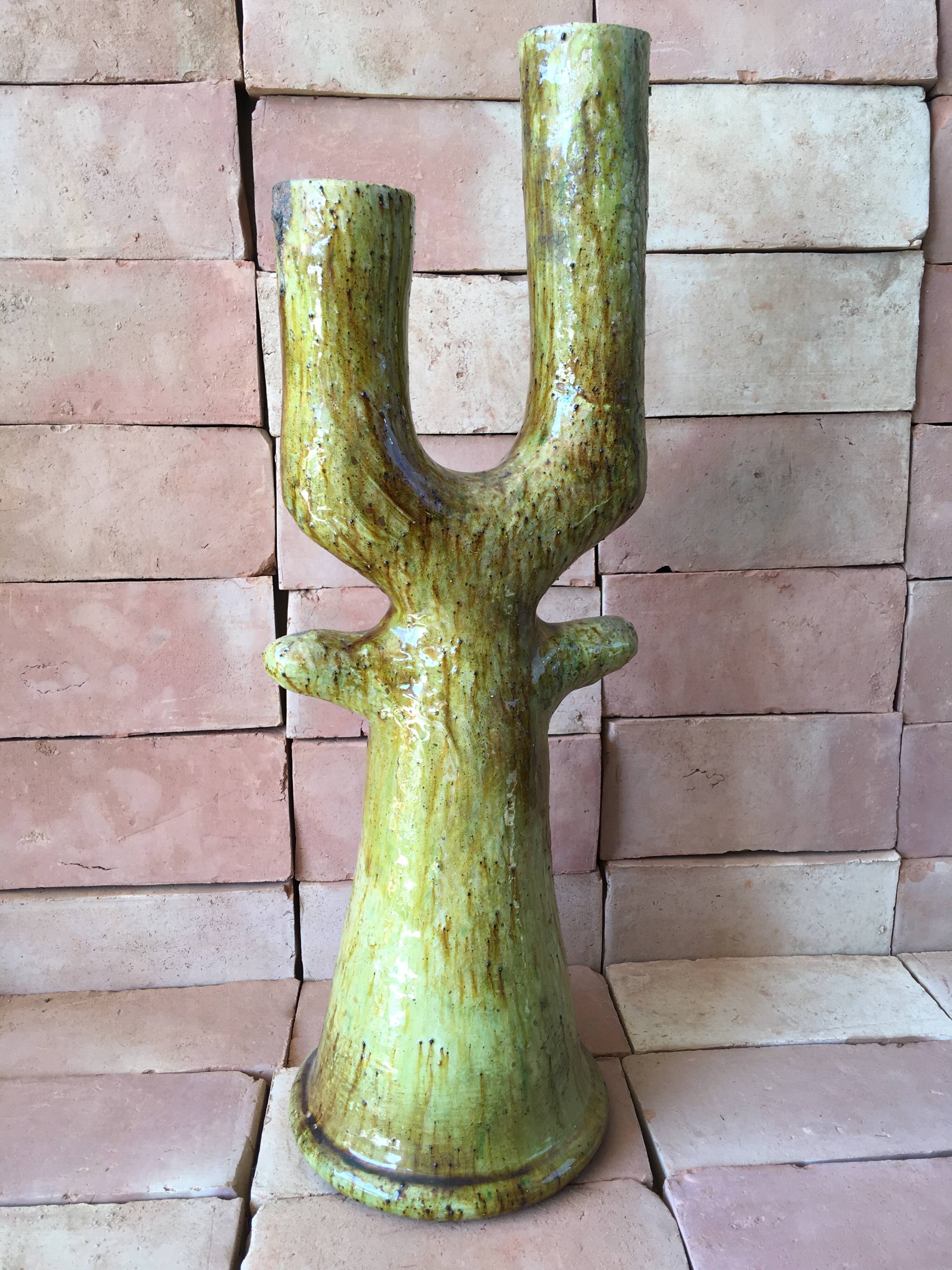 Tamegroute pottery in glazed terracotta