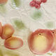 Presentation plate slurry salines bath pattern fruit- faience