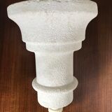 Carved stone lamp