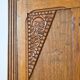 Art Deco wardrobe in carved wood with mirror from the 1930s.