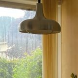 Space age silver pendant light