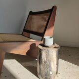 Side table in petrified wood