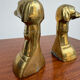Dog bookends, solid brass, 1970s.