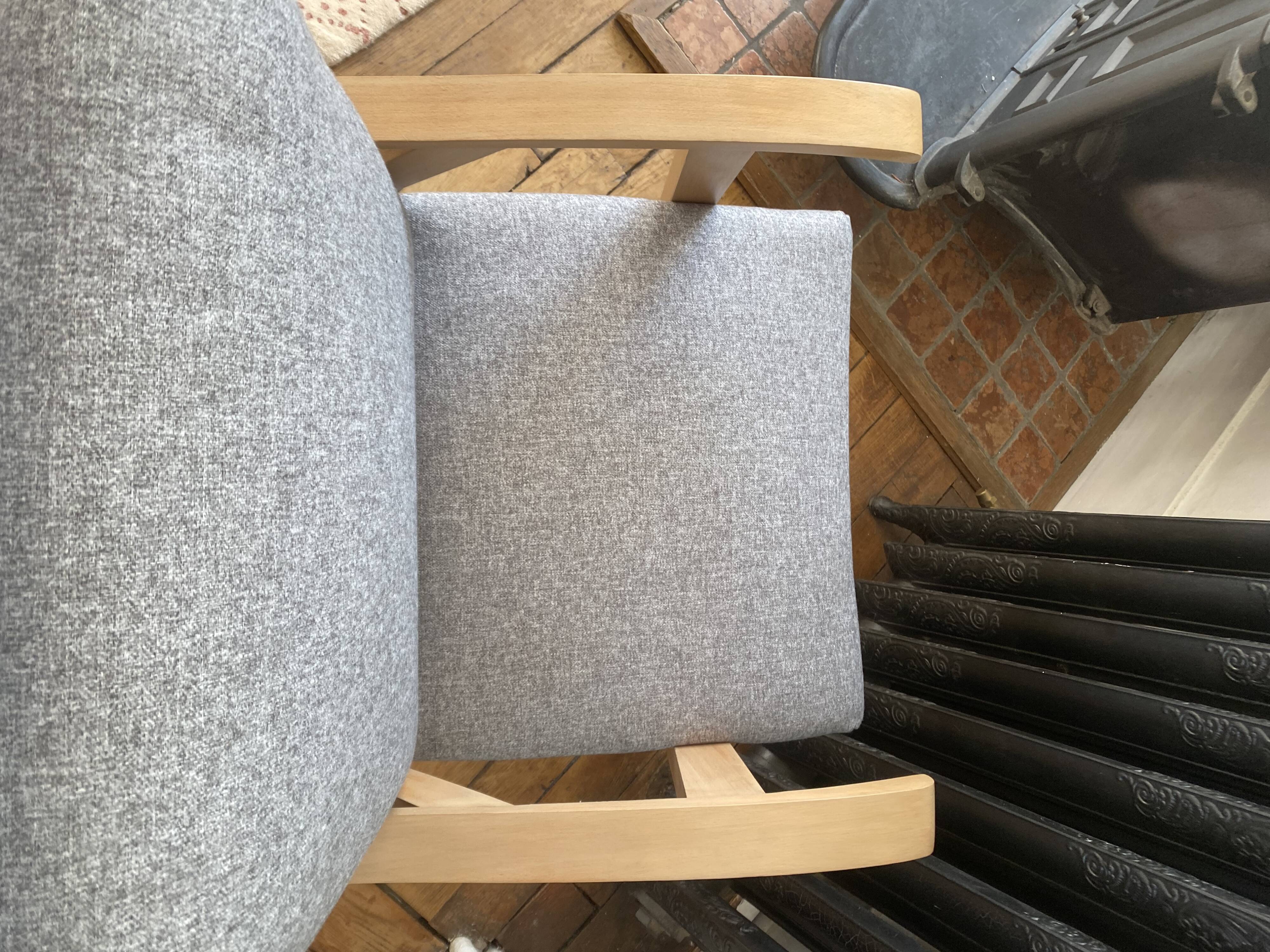 Scandinavian armchair compass feet 50