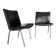 2 leather Airport armchairs by Hans Wegner - Denmark 1980s