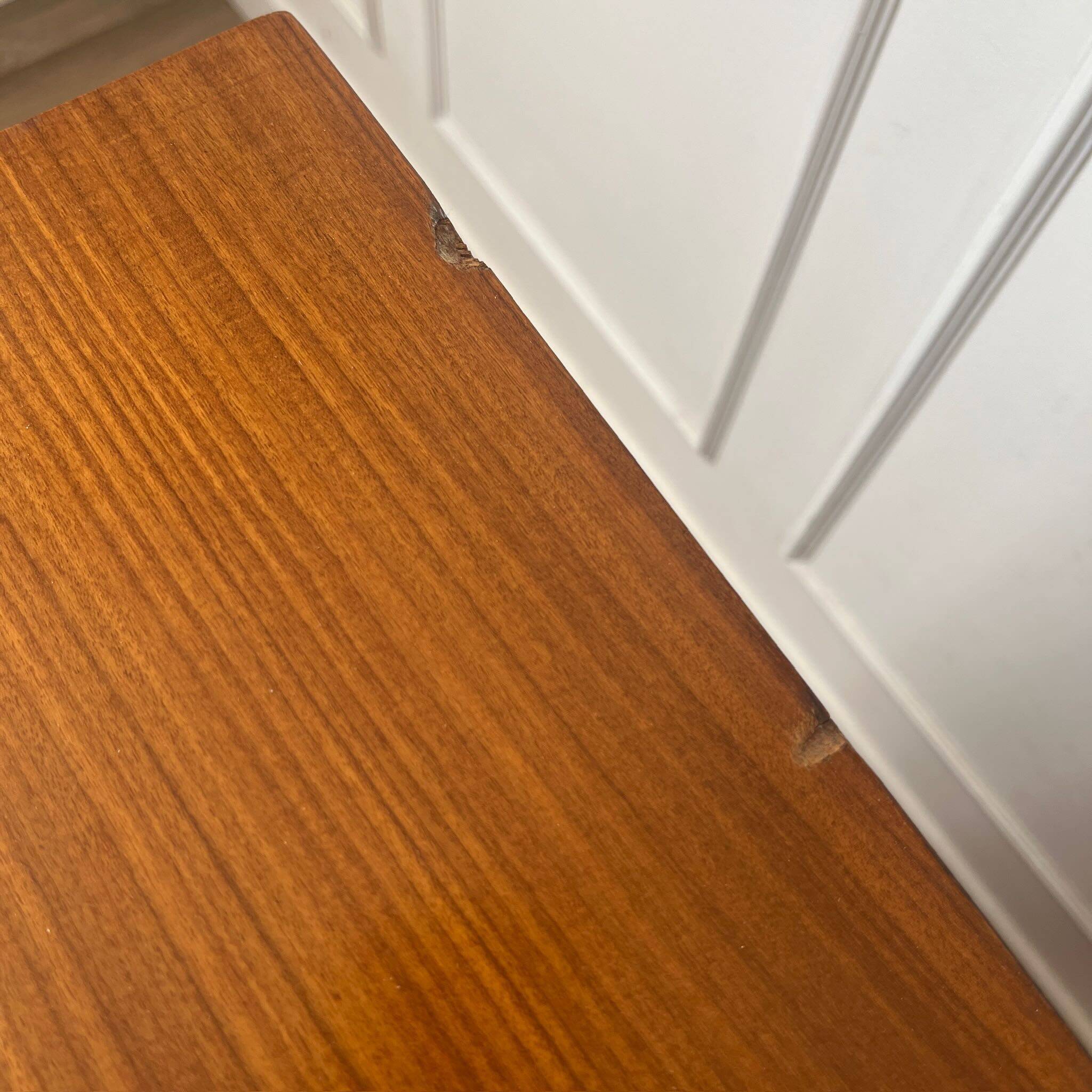 Vintage chest of drawers with compass feet