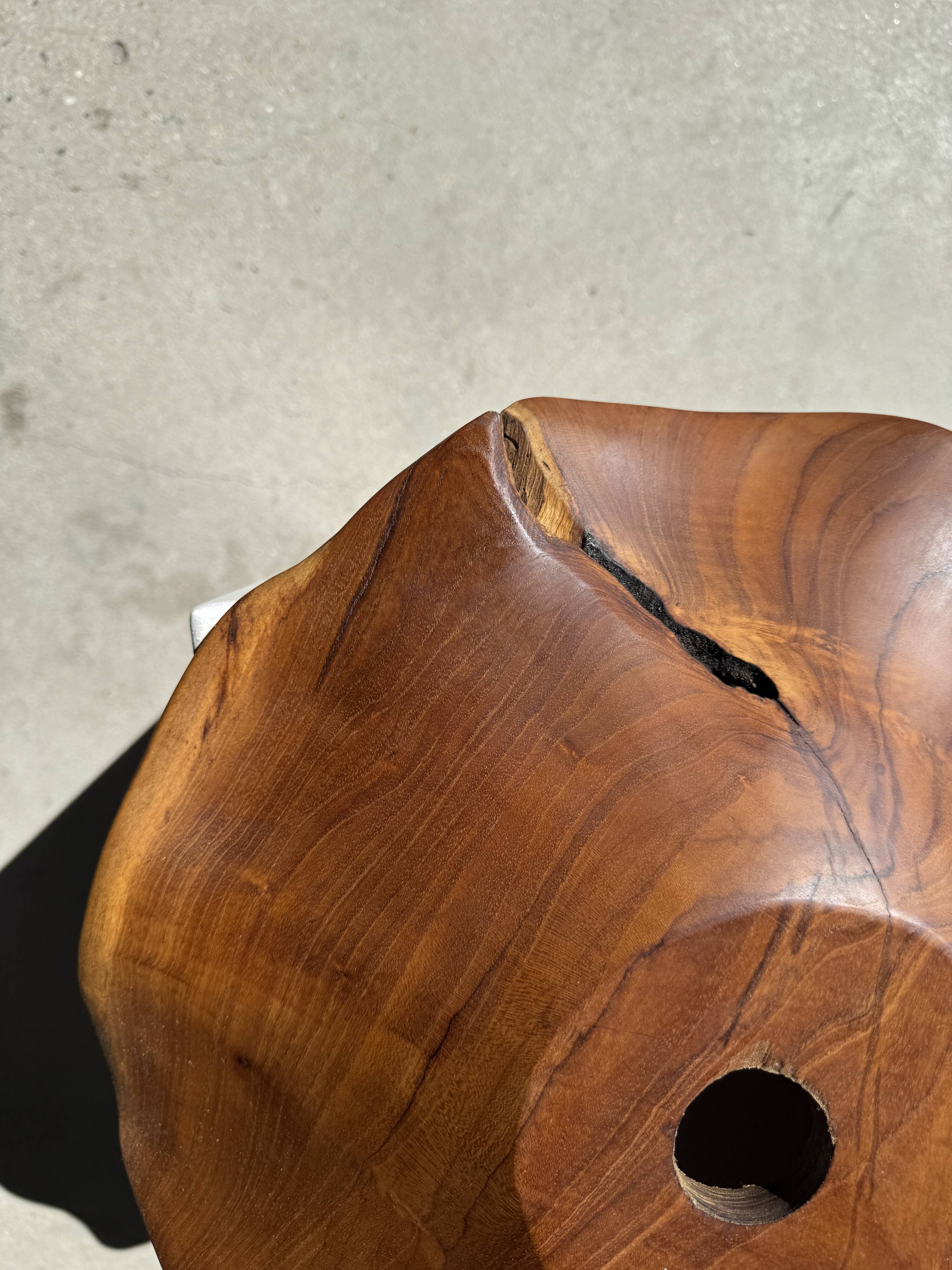 Average suspension flat wavy leaf in teak flower stripes D:40