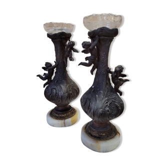 2 candle holders