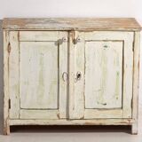 Ancien meuble bas à patine blanche (c.1920) #42