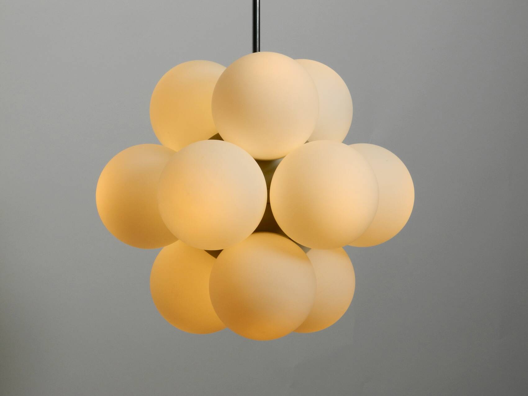 1960s Atomic Space Age Kaiser Leuchten metal ceiling lamp