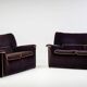 Lauriana sofa in velvet by Afra & Tobia Scarpa