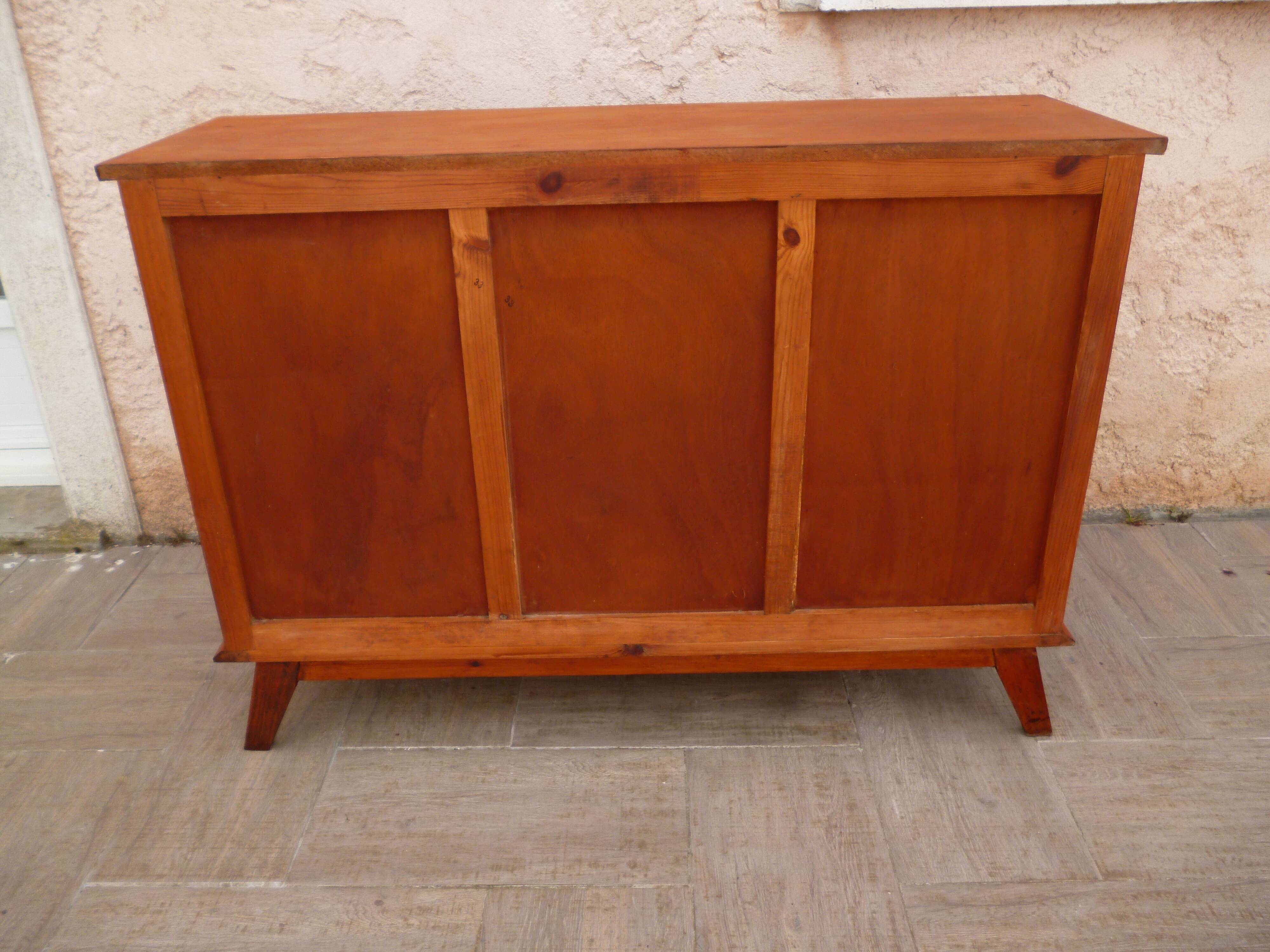 Vintage buffet feet compass two drawers