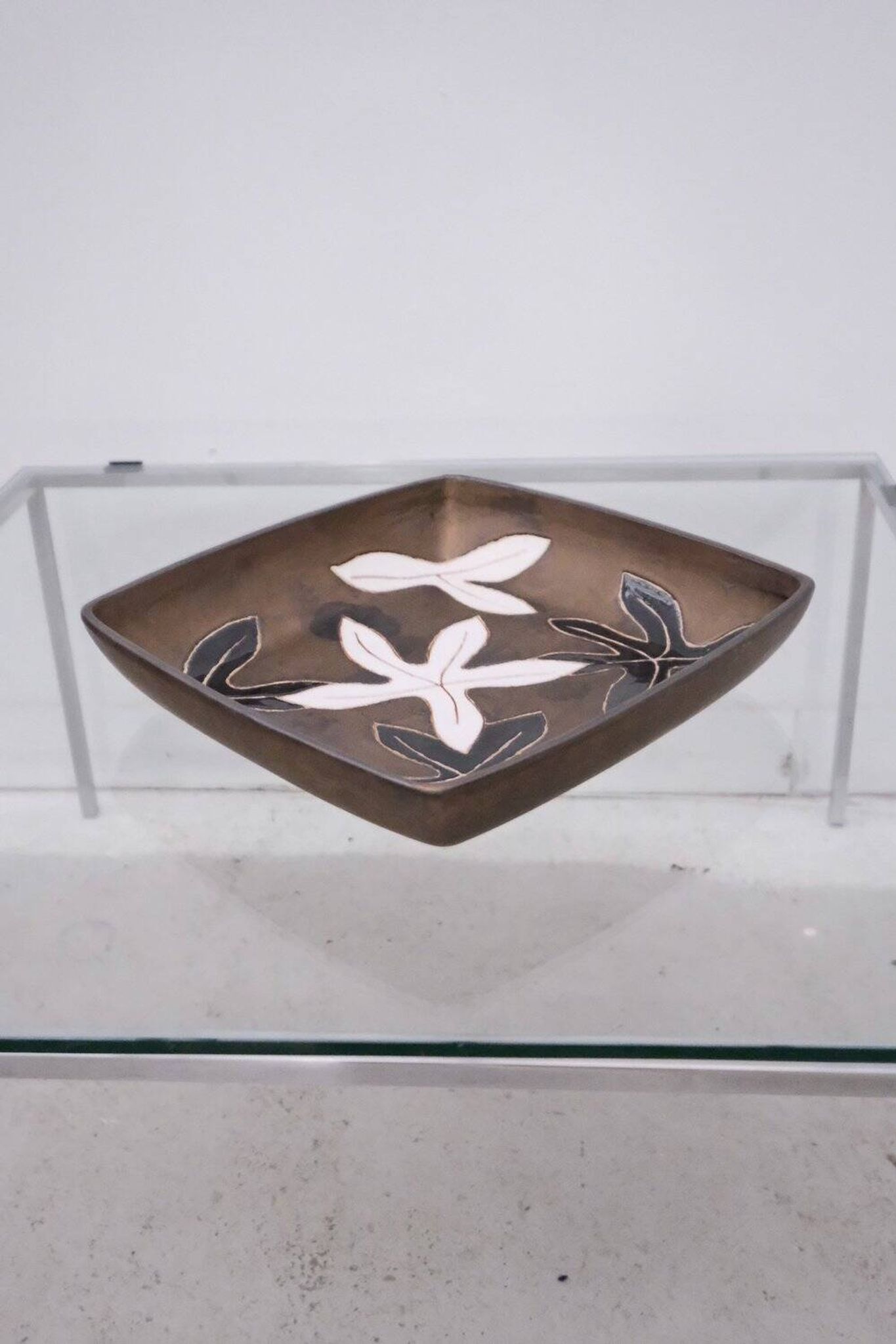 Plat en céramique de sant vicens, france 1970