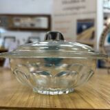 Glass sugar bowl