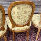 Set of four chairs stamped louis XVI period