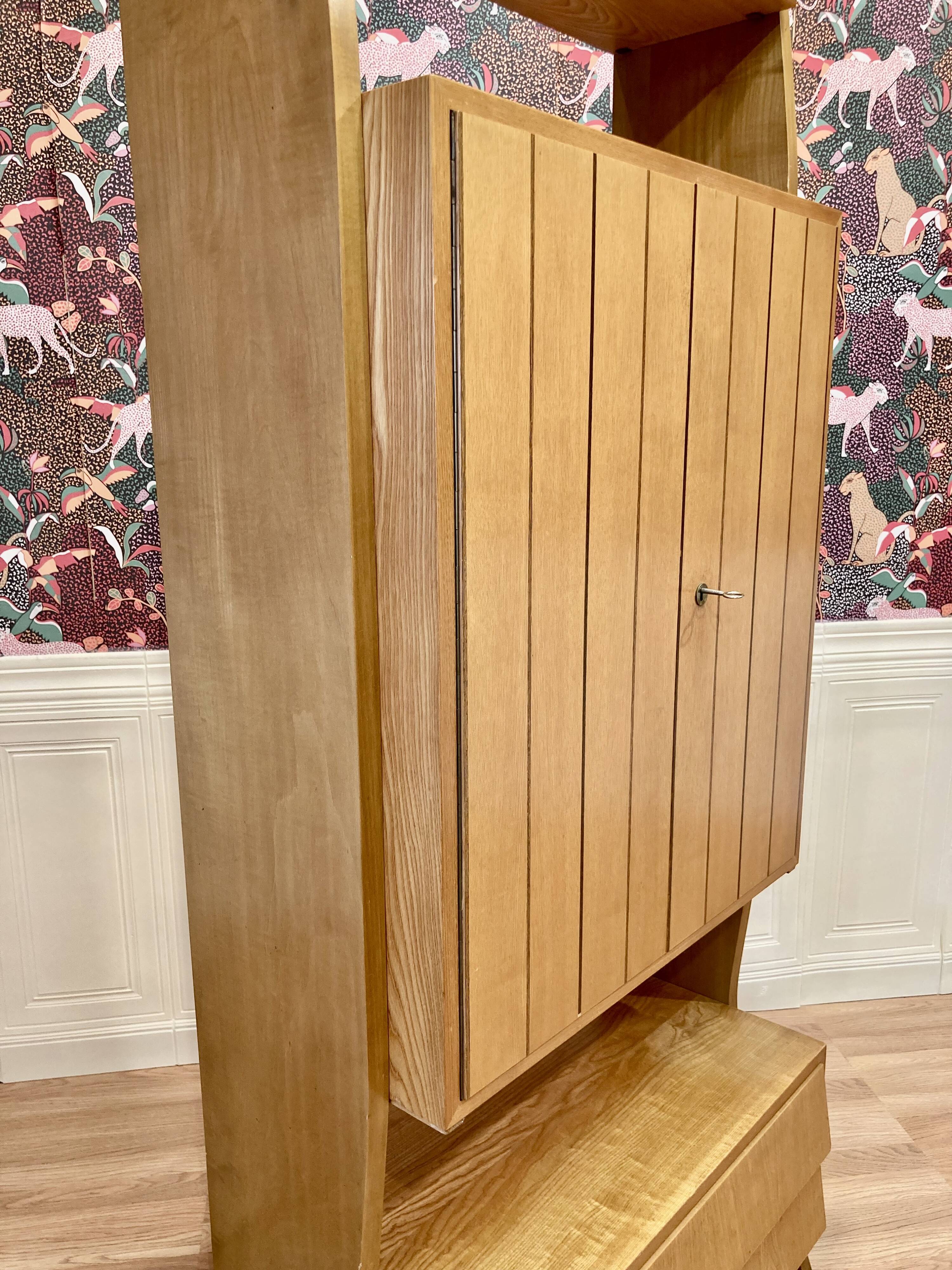 MODULAR STORAGE UNIT BEECH DESIGN 1950.
