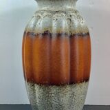 Modernist vase gadrons sheurich 205-40 lava orange w.germany vintage alle