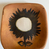 Vintage ceramic plate flower