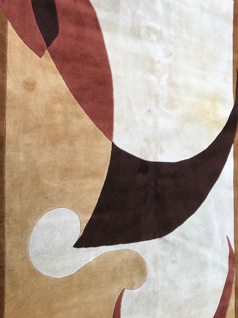 Beautiful french rug by Paulette Née handmade 160 x 230 cm