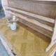 Oak sideboard fully sandblasted and varnished.