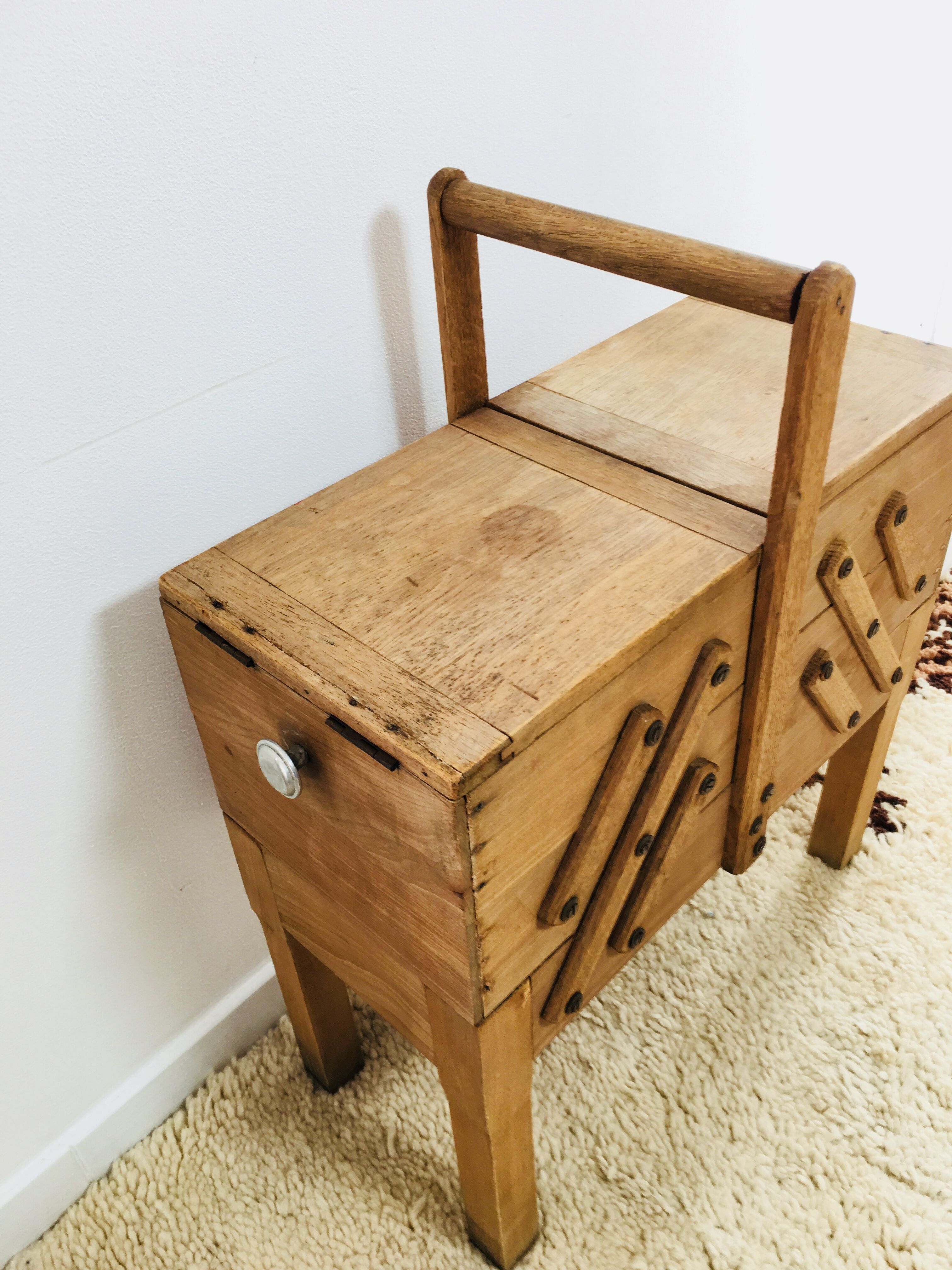 Vintage sewing basket