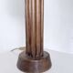 1940s Art Deco oak desk lamp