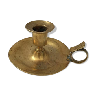 Cellar rat brass candlestick