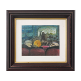 Cartoon theatre scene - Pastel on paper