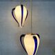 2x vintage 'Venexiana' pendant lamp – Barovier & Toso – Murano