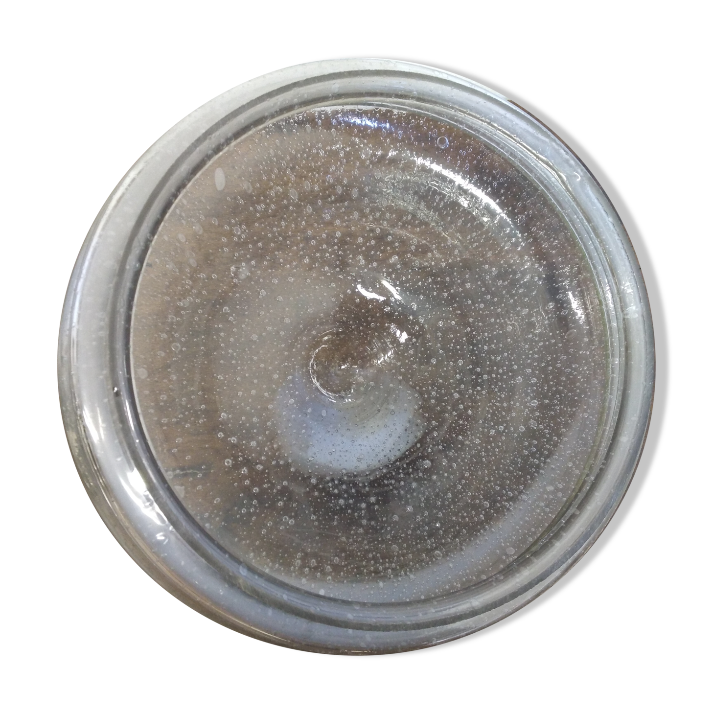 Plafonnier en verre bullé