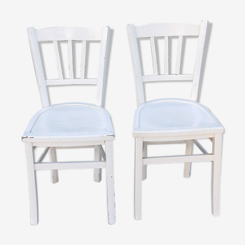 Pairs of  bistro chairs